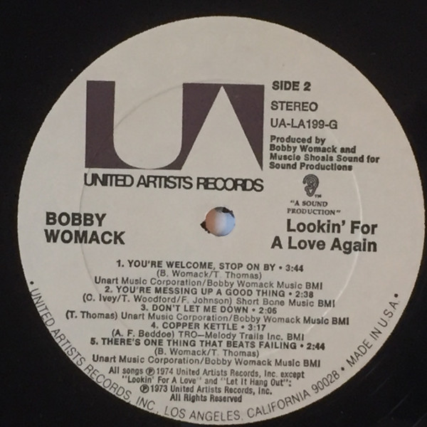 Bobby Womack - Lookin' For A Love Again | United Artists Records (UA-LA199-G) - 4