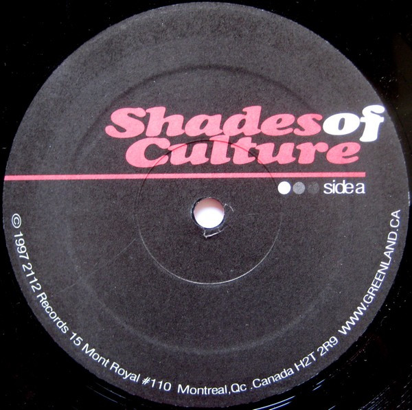 Shades Of Culture - Shine / Main Objective | 2112 Records (TOT-10-1)