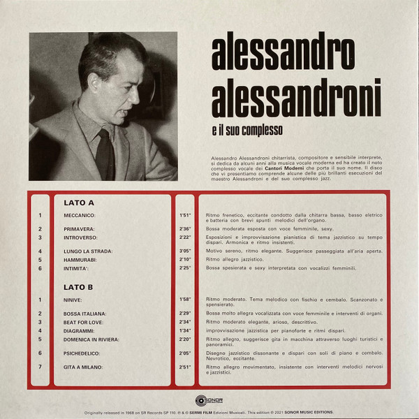 Alessandro Alessandroni E Il Suo Complesso - Alessandro Alessandroni E Il Suo Complesso | Sonor Music Editions (SME 74) - 2 Alessandro Alessandroni E Il Suo Complesso - Alessandro Alessandroni E Il Suo Complesso | Sonor Music Editions (SME 74) - 2