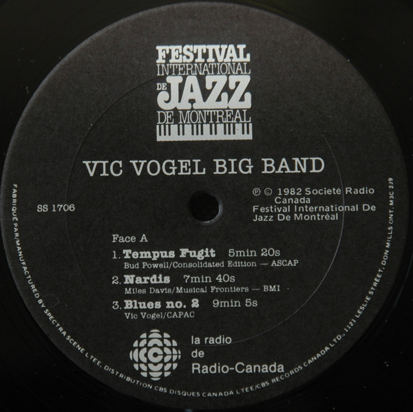 Vic Vogel - Vic Vogel Big Band | Radio-Canada (SS 1706) - 3