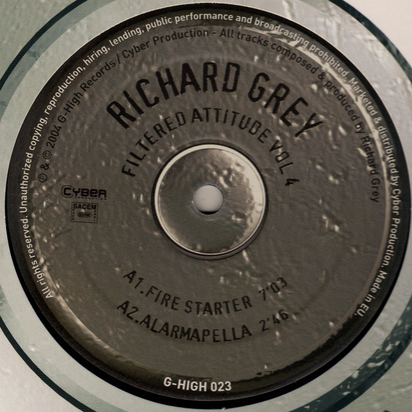 Richard Grey - Filtered Attitude Vol. 4 | G-High Records (G-HIGH 023) - 2 Richard Grey - Filtered Attitude Vol. 4 | G-High Records (G-HIGH 023) - 2