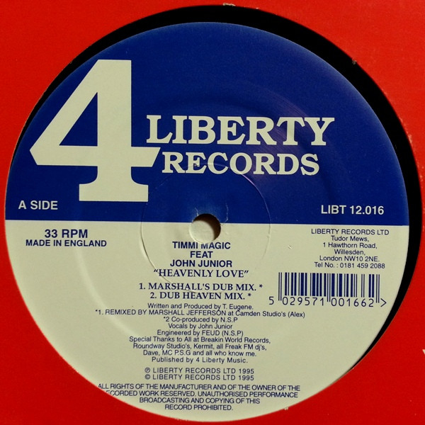 Timmi Magic Feat John Junior - Heavenly Love | 4 Liberty Records (LIBT 12.016) - 2