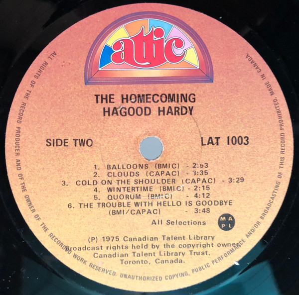 Hagood Hardy - The Homecoming [Vinyl] | Attic (LAT 1003) - 4