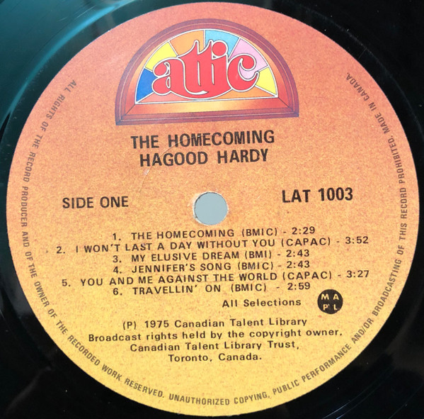 Hagood Hardy - The Homecoming [Vinyl] | Attic (LAT 1003) - 3