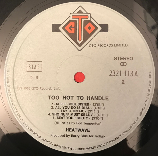 Heatwave - Too Hot To Handle | GTO (2321 113 A) - 4 Heatwave - Too Hot To Handle | GTO (2321 113 A) - 4