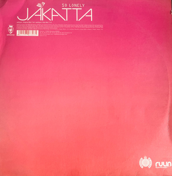 Jakatta - So Lonely | Vendetta Records (VENMX 387) - main