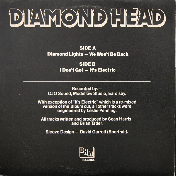 Diamond Head - Diamond Lights | DHM Records (DHM 005) - 2