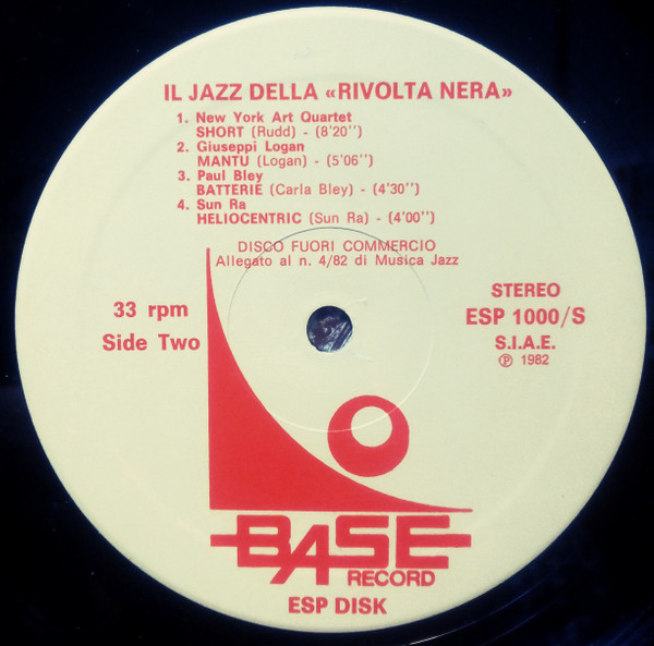 Various - Free Jazz !!! (Anni '60: La "Rivolta Nera") | Base Record (ESP 1000/S) - 4 Various - Free Jazz !!! (Anni '60: La "Rivolta Nera") | Base Record (ESP 1000/S) - 4