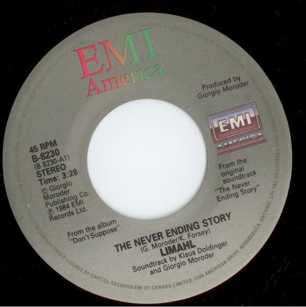Limahl - The NeverEnding Story (7") [Vinyl] | EMI America (B-8230) - 3