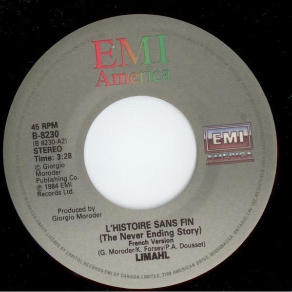 Limahl - The NeverEnding Story (7") [Vinyl] | EMI America (B-8230) - 4