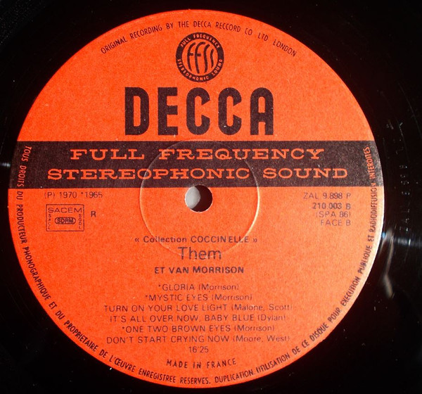 Them Avec Van Morrison - Them Avec Van Morrison | Decca (210.003) - 2