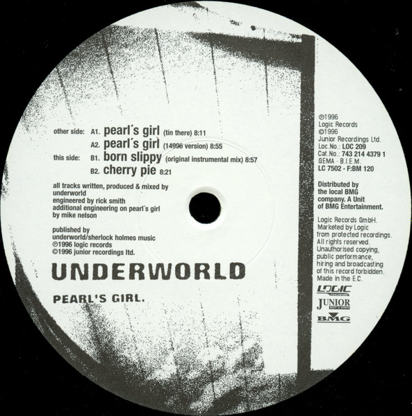 Underworld - Pearl's Girl | Logic Records (LOC 209) - 2