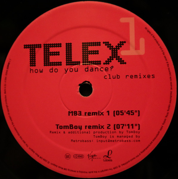 Telex - How Do You Dance - Club Remixes | Emi Music Belgium (00946 358999 1 7) - 3