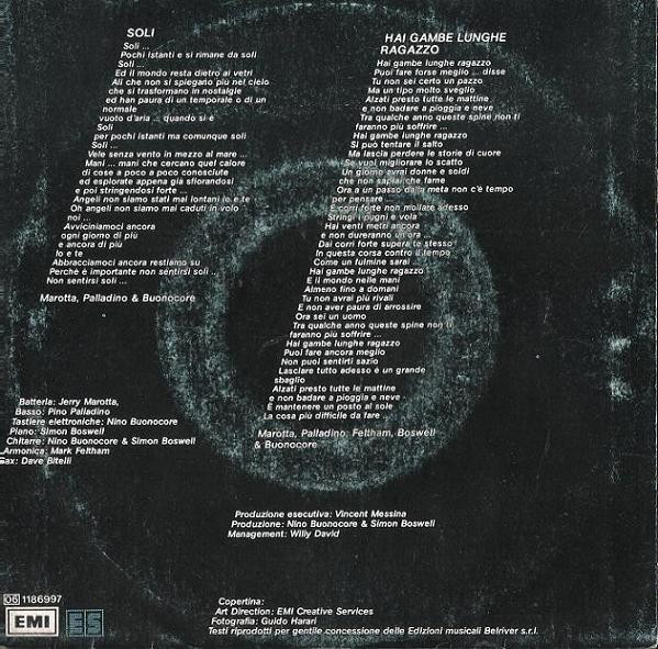 Nino Buonocore - Soli | EMI (06 1186997) - 2