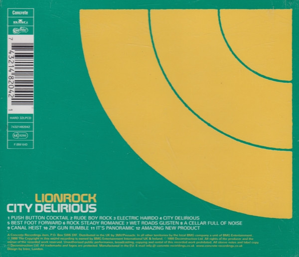 Lionrock - City Delirious | Concrete (HARD 32LPCD) - 2