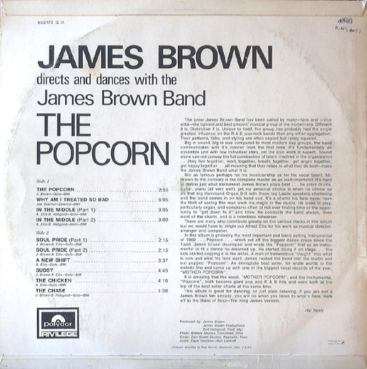 James Brown Directs And Dances With The James Brown Band - The Popcorn | Polydor (658 172) - main