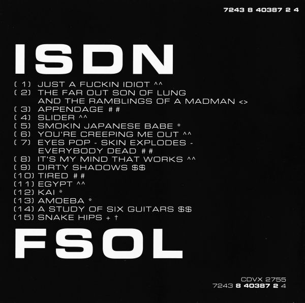 The Future Sound Of London - ISDN | Virgin (7243 8 40387 2 4) - 4 The Future Sound Of London - ISDN | Virgin (7243 8 40387 2 4) - 4