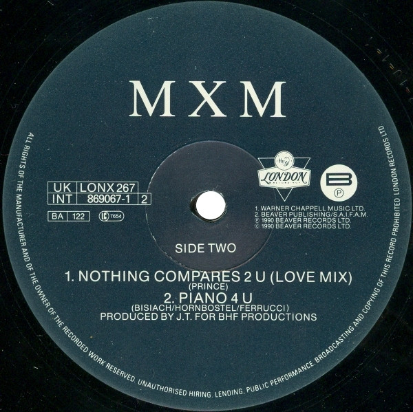 MXM - Nothing Compares 2 U | London Records (LONX 267) - 4