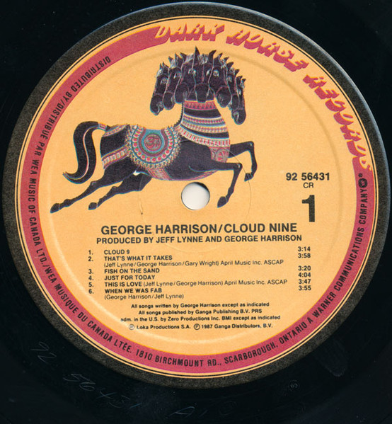 George Harrison - Cloud Nine | Dark Horse Records (92 56431) - 3