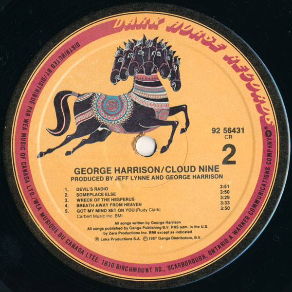 George Harrison - Cloud Nine | Dark Horse Records (92 56431) - 4