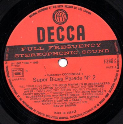 Various - Super Blues Parade N° 2 | Decca (210.032) - 3