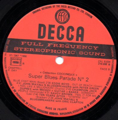 Various - Super Blues Parade N° 2 | Decca (210.032) - 4