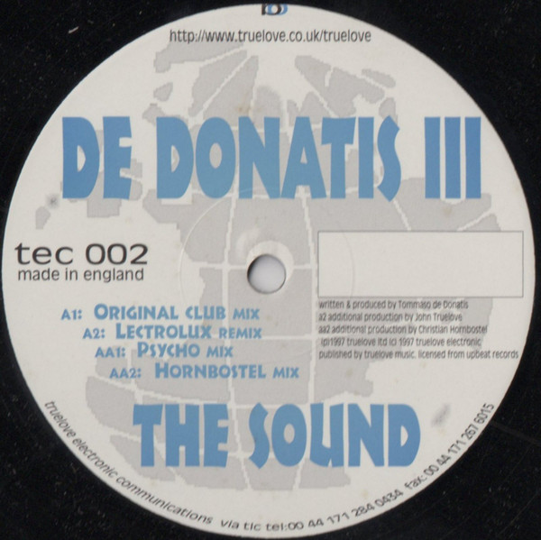 Tommaso De Donatis - The Sound | TeC (tec 002)