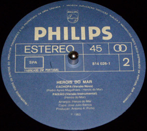 Heróis Do Mar - Paixão | Philips (814 026-1) - 3 Heróis Do Mar - Paixão | Philips (814 026-1) - 3