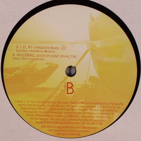 Monsieur Dubois - Monsieur Dubois S'Amuse | Unexpected Records (UR006) - main