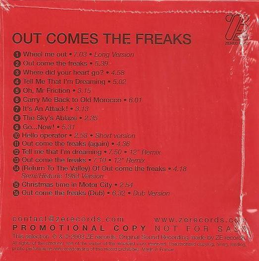 Was (Not Was) - Out Come The Freaks | ZE Records (ZEREC.CD05) - 2