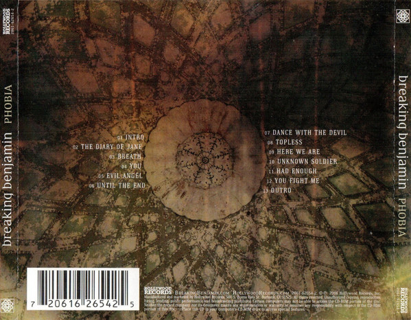 Breaking Benjamin - Phobia | Hollywood Records (2061-62654-2) - 3 Breaking Benjamin - Phobia | Hollywood Records (2061-62654-2) - 3