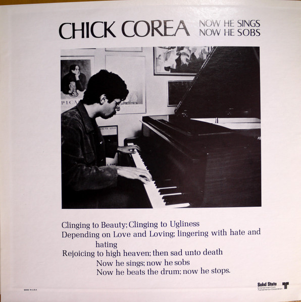 Chick Corea - Now He Sings, Now He Sobs | Solid State Records (SS18039) - 2 Chick Corea - Now He Sings, Now He Sobs | Solid State Records (SS18039) - 2