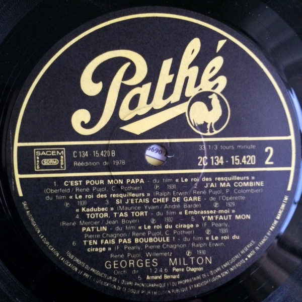 Georges Milton - Georges Milton | Pathé (2C 134-15420/1) - 4