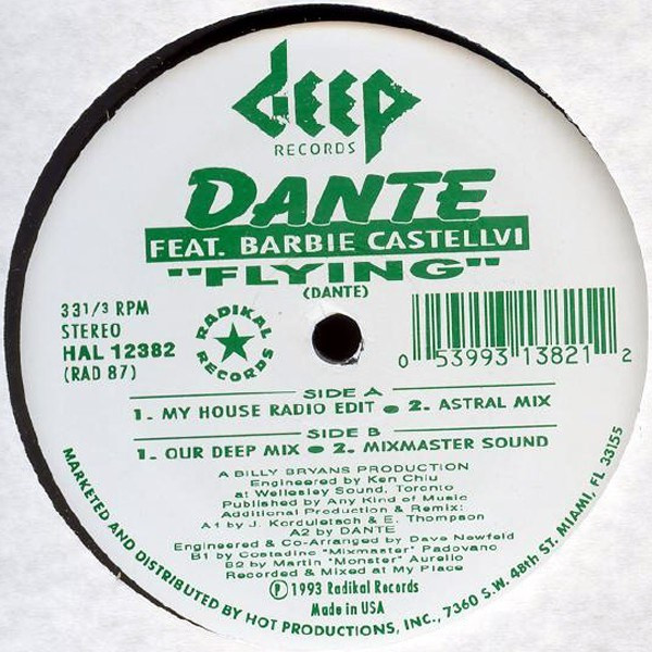 Dante Feat. Barbie Castellvi - Flying | Deep Records (HAL 12382) - main