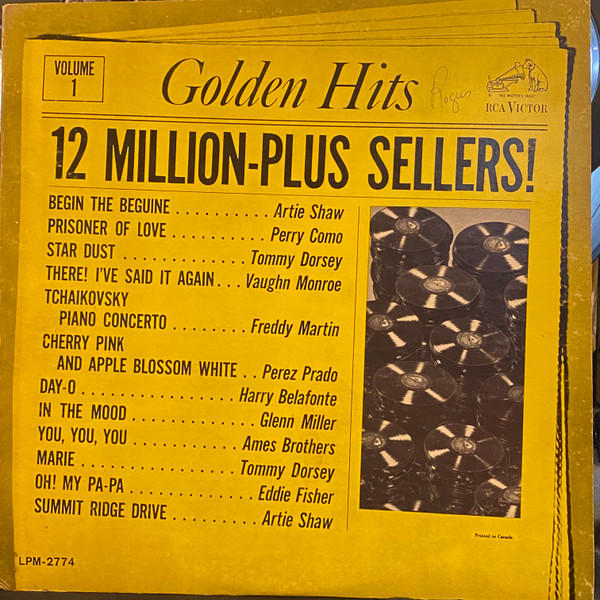 Various - Golden Hits Volume 1 | RCA Victor (LPM-2774)