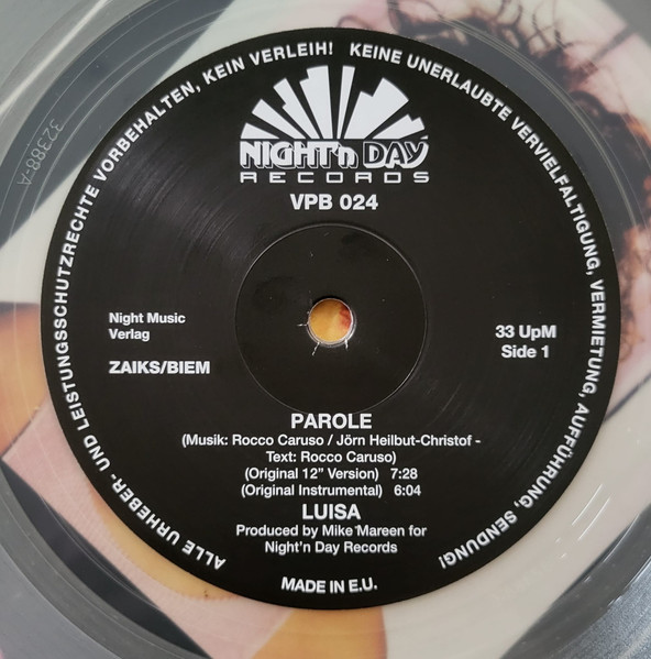 Luisa - Parole | Night'n Day Records (VPB 024) - 3 Luisa - Parole | Night'n Day Records (VPB 024) - 3