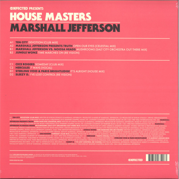Marshall Jefferson - House Masters | Defected (HOMAS38LP)