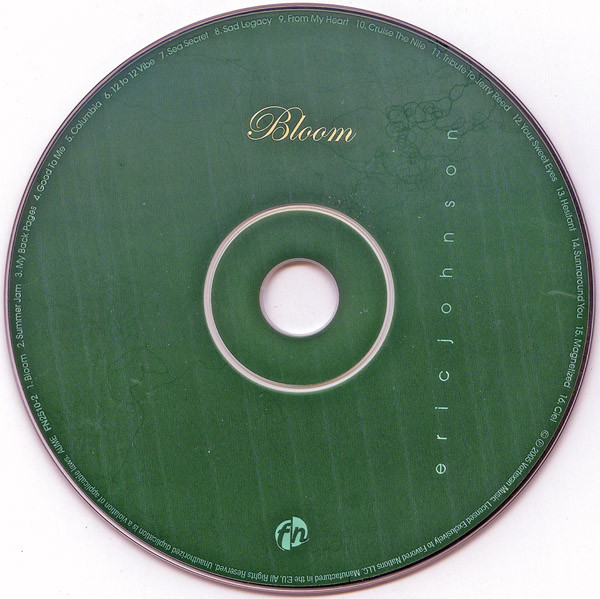 Eric Johnson - Bloom | Favored Nations Entertainment (FN2510-2) - 4