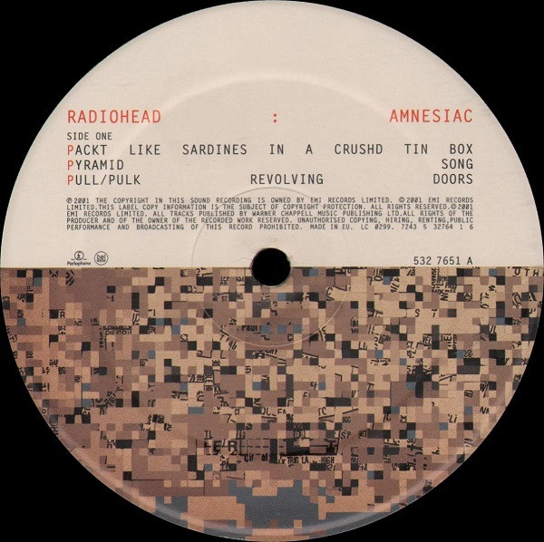 Radiohead - Amnesiac | Parlophone (7243 5 32764 1 6) - 4 Radiohead - Amnesiac | Parlophone (7243 5 32764 1 6) - 4