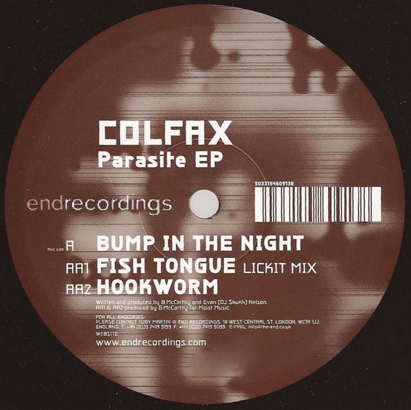 Colfax - Parasite EP | End Recordings (END 037)