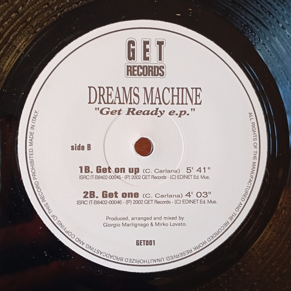 Dreams Machine - Get Ready | GET Records (GET 001) - 2