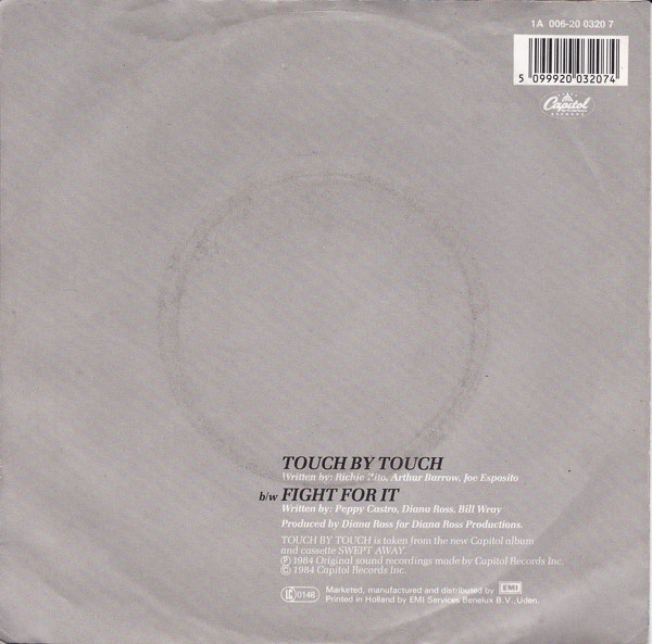 Diana Ross - Touch By Touch b/w Fight For It | Capitol Records (1A 006-20 0320 7) - 2