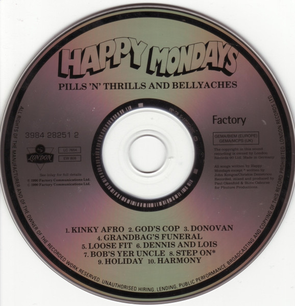 Happy Mondays - Pills 'N' Thrills And Bellyaches | London Records (3984 28251 2) - 3