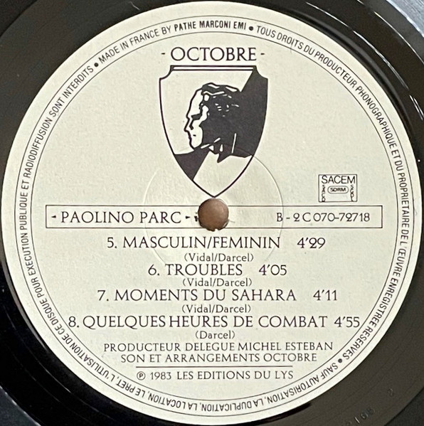 Octobre - Paolino Parc | Pathé (2C 070-72718) - 4 Octobre - Paolino Parc | Pathé (2C 070-72718) - 4