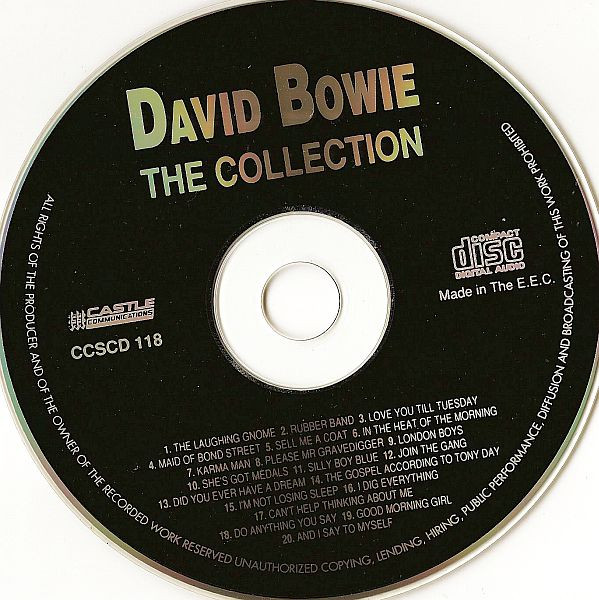 David Bowie - The Collection | Castle Communications (CCSCD 118) - 3 David Bowie - The Collection | Castle Communications (CCSCD 118) - 3