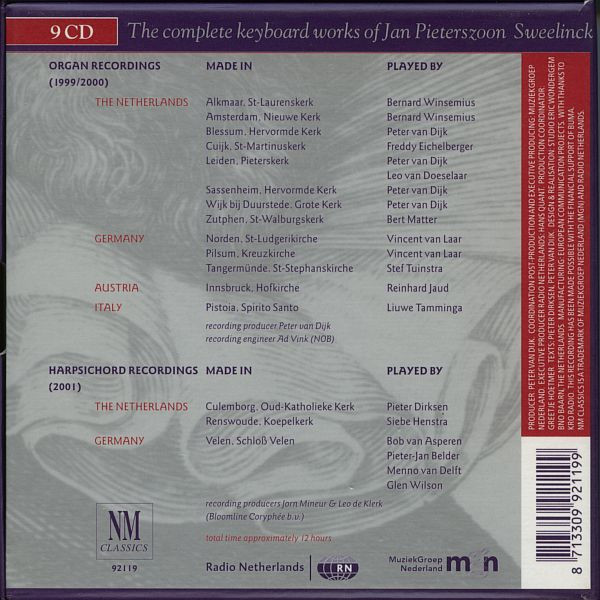 Jan Pieterszoon Sweelinck - The Complete Keyboard Works | NM Classics (92119) - 3