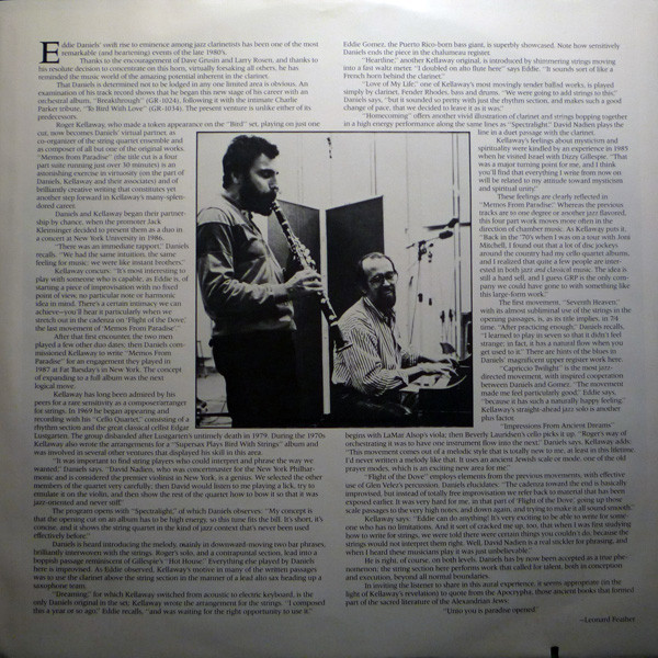 Eddie Daniels - Memos From Paradise | GRP (GR-1050) - 4