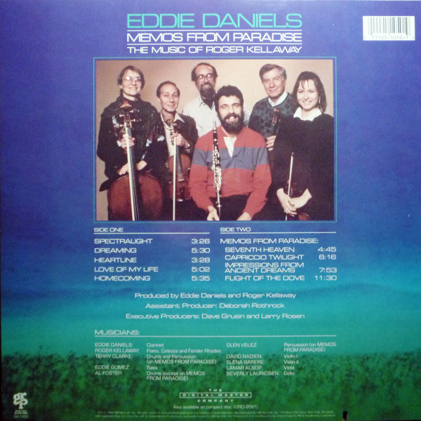 Eddie Daniels - Memos From Paradise | GRP (GR-1050) - 2