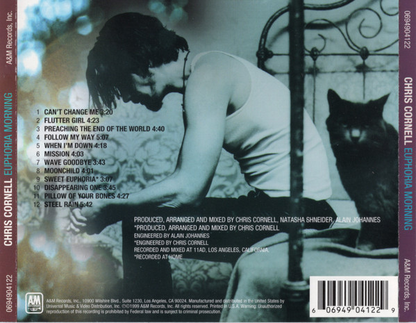 Chris Cornell - Euphoria Morning | A&M Records (0694904122) - 2 Chris Cornell - Euphoria Morning | A&M Records (0694904122) - 2