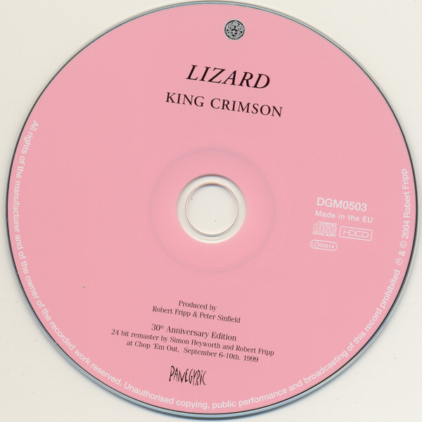 King Crimson - Lizard | Discipline Global Mobile (DGM0503) - 3